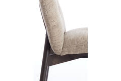 Eetkamerstoel 59x50x83 cm SINOSA bruin-crème+hout dnkr bruin