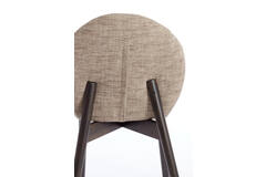 Eetkamerstoel 59x50x83 cm SINOSA bruin-crème+hout dnkr bruin