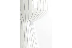 Bijzettafel Ø38x42 cm DAKWA glanzend wit+zwart