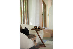 Side table 45x42x63 cm QIANO acacia wood brown