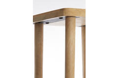 Zuil 32x32x80 cm QIANO mango hout naturel