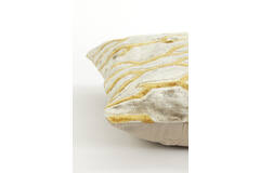 Kussen 45x45 cm JEMBANA velvet zand+okergeel