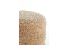 Pouf Ø40x45 cm JOBBI beige+matt black