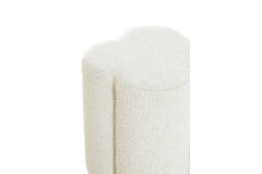 Poef 38x38x45 cm NALANI bouclé crème