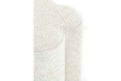 Poef 38x38x45 cm NALANI bouclé crème