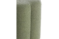 Poef 38x38x45 cm NALANI bouclé donker groen