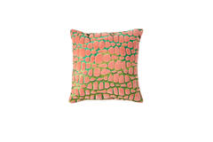 Kussen 45x45 cm TOMBA groen+koraal