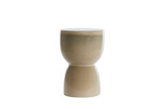 Side table Ø28,5x42 cm FINCA ceramics shiny cream