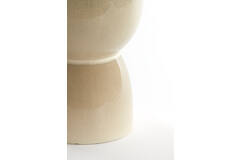 Side table Ø28,5x42 cm FINCA ceramics shiny cream