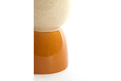 Side table Ø28,5x42 cm FINCA ceramics shiny cream+ocher