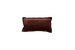 Kussen 60x30 cm BAXLEY velvet donker bruin+linnen naturel