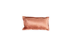 Kussen 60x30 cm BAXLEY velvet oud roze+linnen naturel