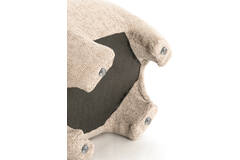 Pouf 53x41x38 cm ZENICA light brown