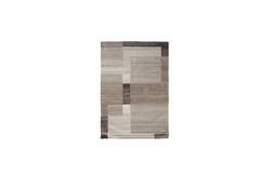 Vloerkleed 160x230 cm ALMAO wol beige+donker bruin
