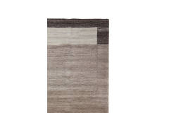 Vloerkleed 200x300 cm ALMAO wol beige+donker bruin