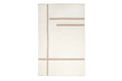 Rug 300x200 cm BUKIT wool cream+jute natural