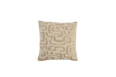 Cushion 45x45 cm ALZEY beige+sand feather filled