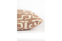 Cushion 45x45 cm ALZEY terra+beige feather filled