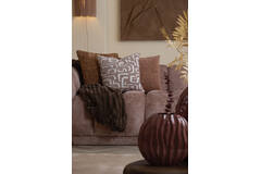 Cushion 45x45 cm KALURI terra-orange