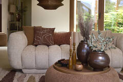 Cushion 60x30 cm KALURI terra-orange