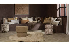 Cushion 45x45 cm NIMBA sand+light peach