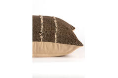 Cushion 45x45 cm TIANI dark brown+brown-cream