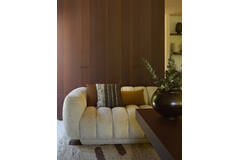 Cushion 45x45 cm TIANI dark brown+brown-cream