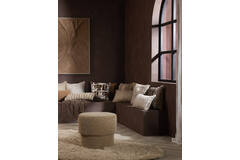 Cushion 45x45 cm LUNCA cream+brown+dark brown