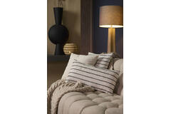 Cushion 45x45 cm LINKA cream+black