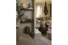 Rug 230x160 cm BUNSI jute natural+brown+ocher yellow