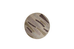 Rug Ø200 cm BUNSI jute natural+brown+ocher yellow