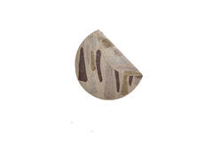 Rug Ø200 cm BUNSI jute natural+brown+ocher yellow
