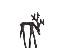 Adorno 17,5x8,5x20 cm DEER marrón oscuro