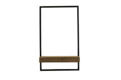 Wall shelf 30x15x50 cm MADDISON wood dark brown