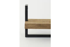 Wall shelf 120x18x24 cm MADDISON wood dark brown