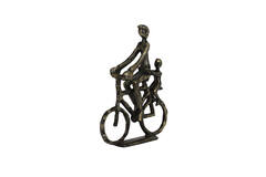Ornament 24x6x30 cm CYCLIST antique bronze