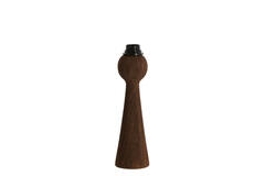 Lamp base Ø9x33 cm FESTINA wood matt dark brown