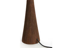 Lamp base Ø9x33 cm FESTINA wood matt dark brown
