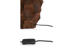 Lamp base Ø20x38 cm TAKABE wood chocolate brown