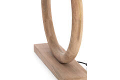 Lamp base 41x13x44 cm NUBIA wood matt natural