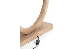 Lamp base 41x13x44 cm NUBIA wood matt natural