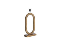 Lamp base 35x12x59 cm PACECO wood grey-dark brown