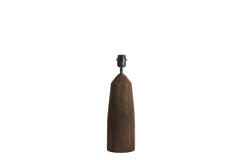 Lamp base Ø15x35 cm TRAPANI wood matt dark brown
