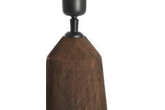 Lamp base Ø15x35 cm TRAPANI wood matt dark brown