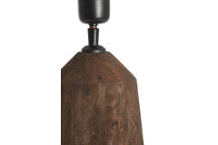 Lamp base Ø15x45 cm TRAPANI wood matt dark brown