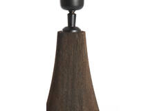 Lamp base Ø13x42 cm TRAPINO wood matt dark brown