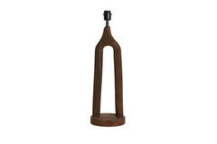 Lamp base Ø20x55 cm XITTA wood matt dark brown