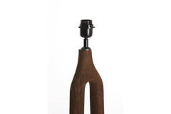 Lamp base Ø20x55 cm XITTA wood matt dark brown