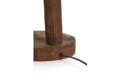 Lamp base Ø20x55 cm XITTA wood matt dark brown