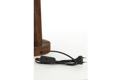 Lamp base Ø20x55 cm XITTA wood matt dark brown